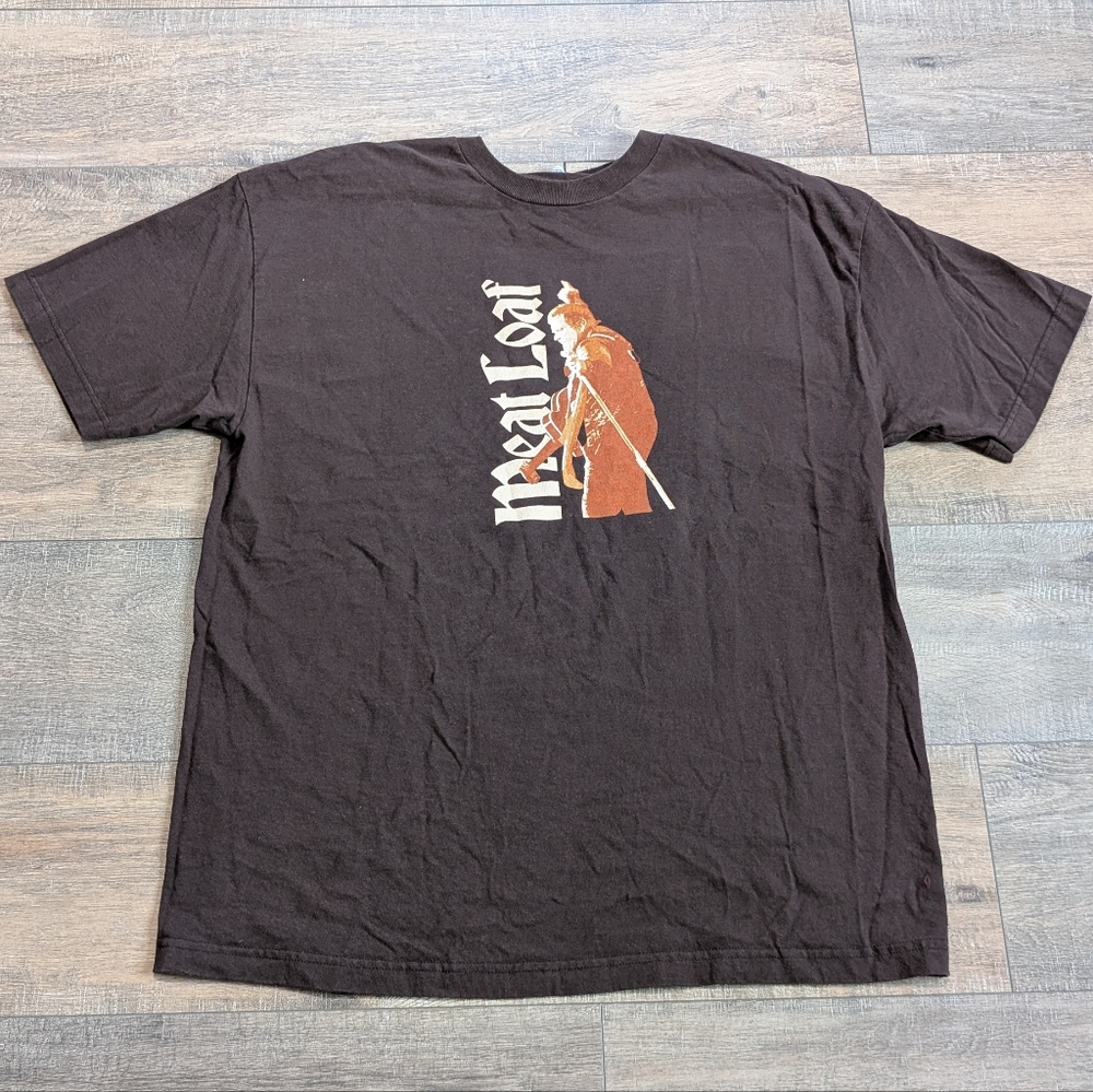 Meatloaf Vintage 2005 Shirt XL Brown Hair Of‎ The Dog Tour Band Concert Music